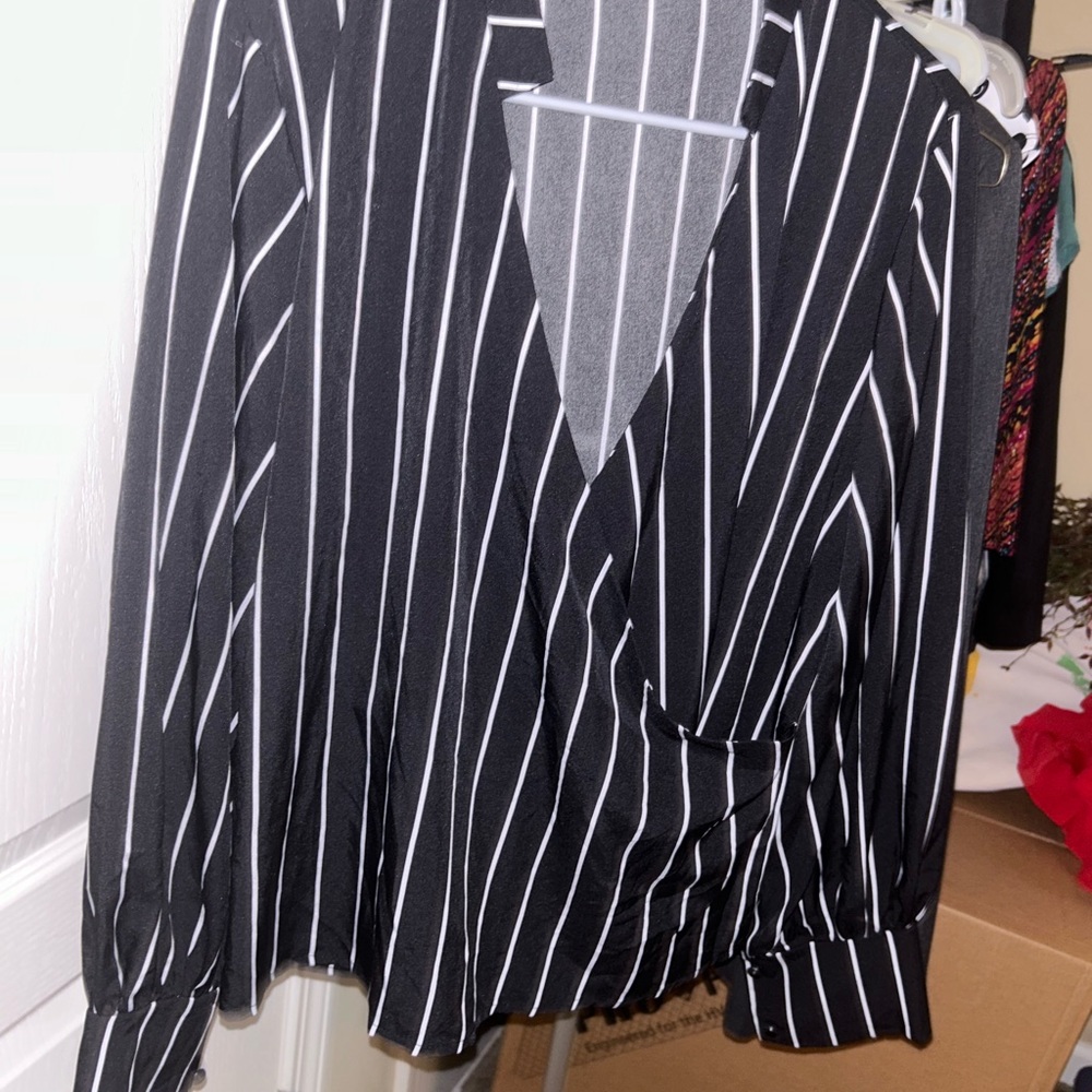 oversized top with button detail